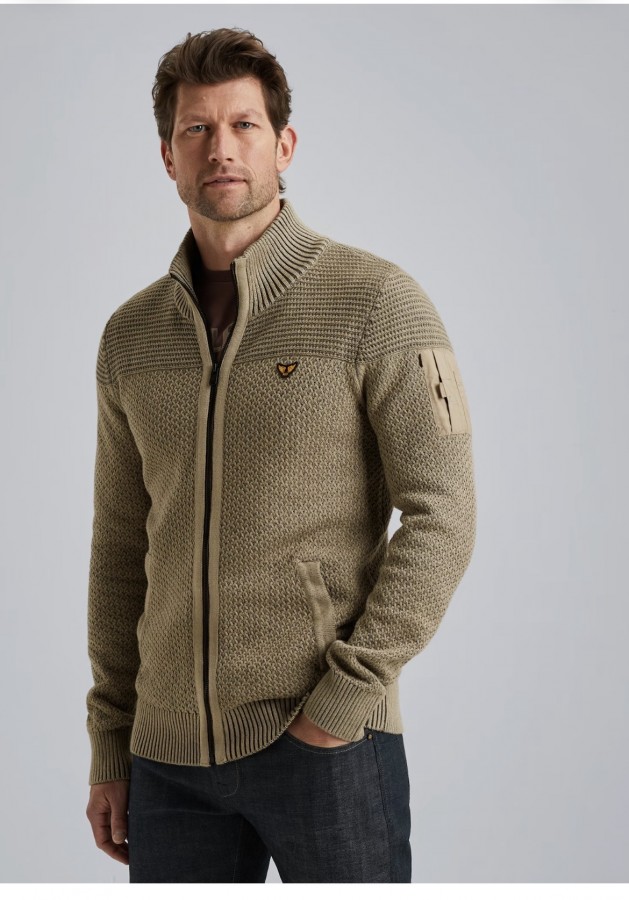 Afbeelding van PKC2509356 8011  - Zip jacket cotton structure - Heren Vest - PME LEGEND